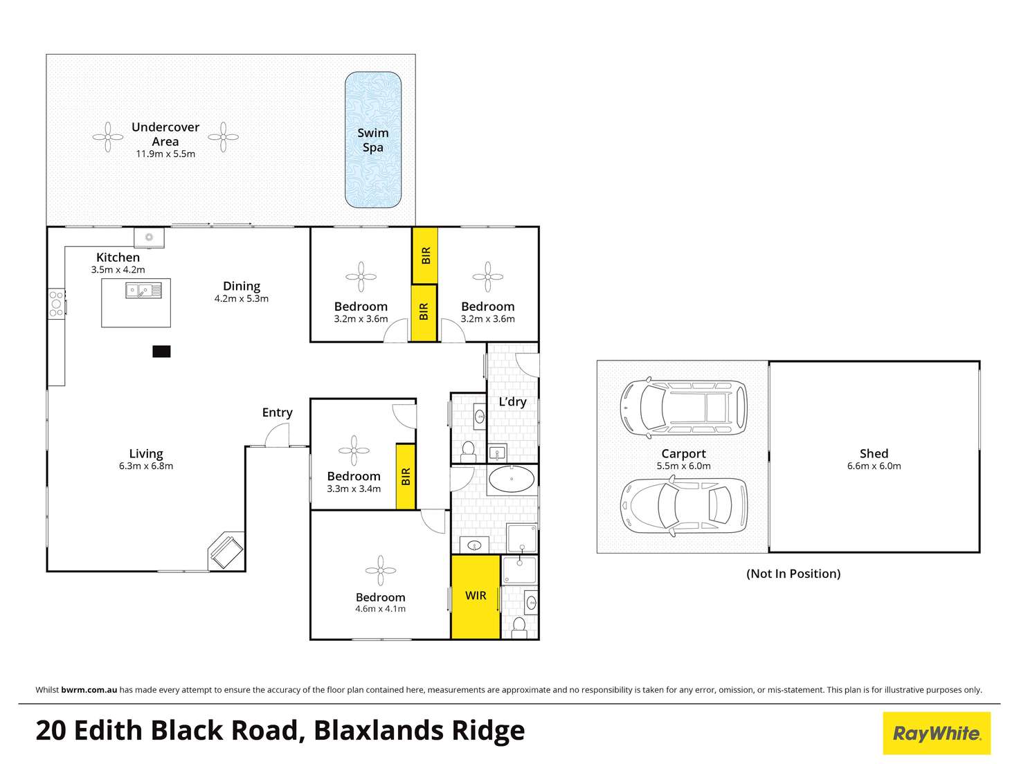 Floorplan of Homely acreageSemiRural listing, 20 Edith Black Road, Blaxlands Ridge NSW 2758