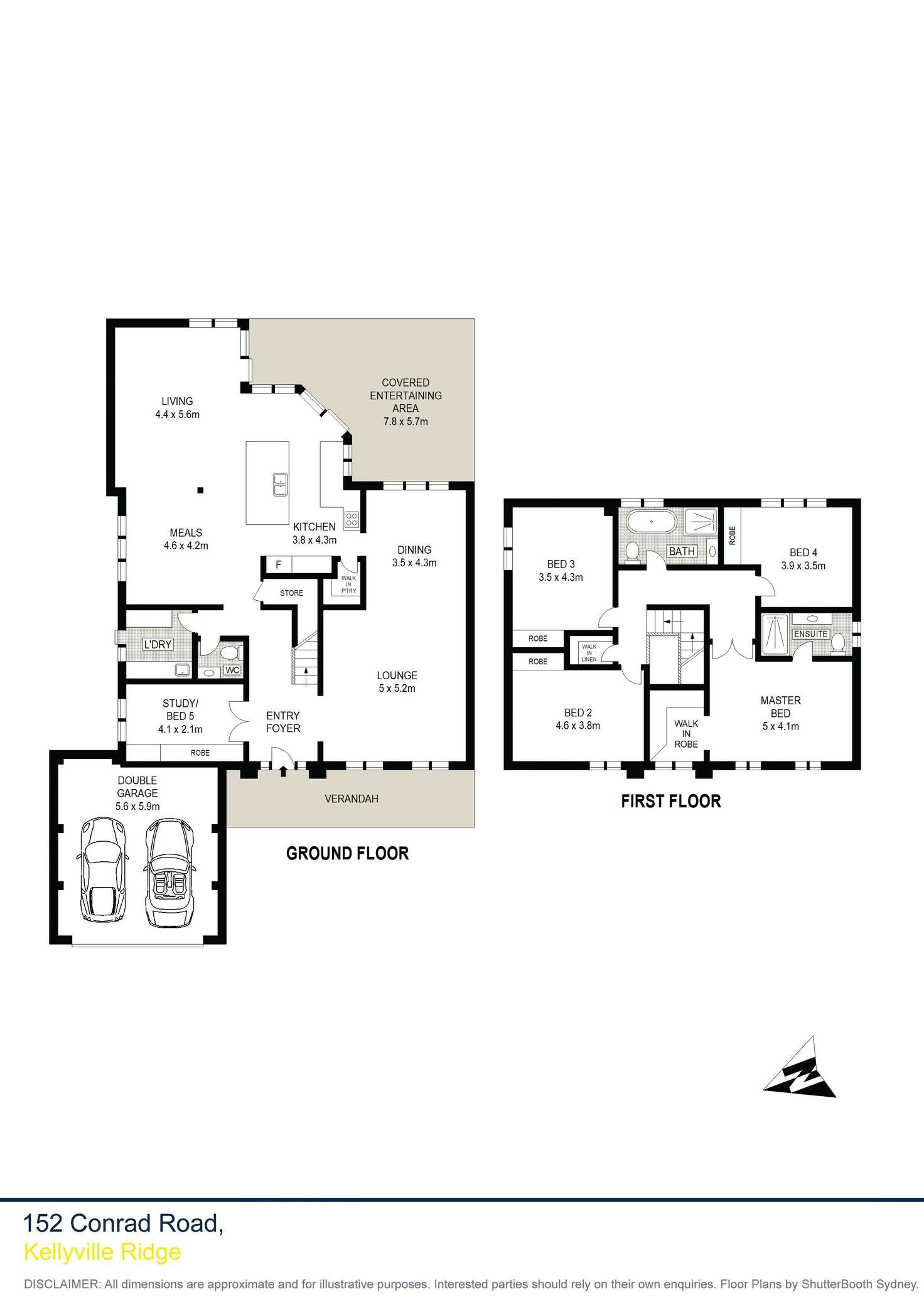Floorplan of Homely house listing, 152 Conrad Road, Kellyville Ridge NSW 2155