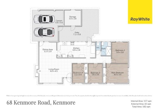 Floorplan of Homely house listing, 68 Kenmore Road, Kenmore QLD 4069