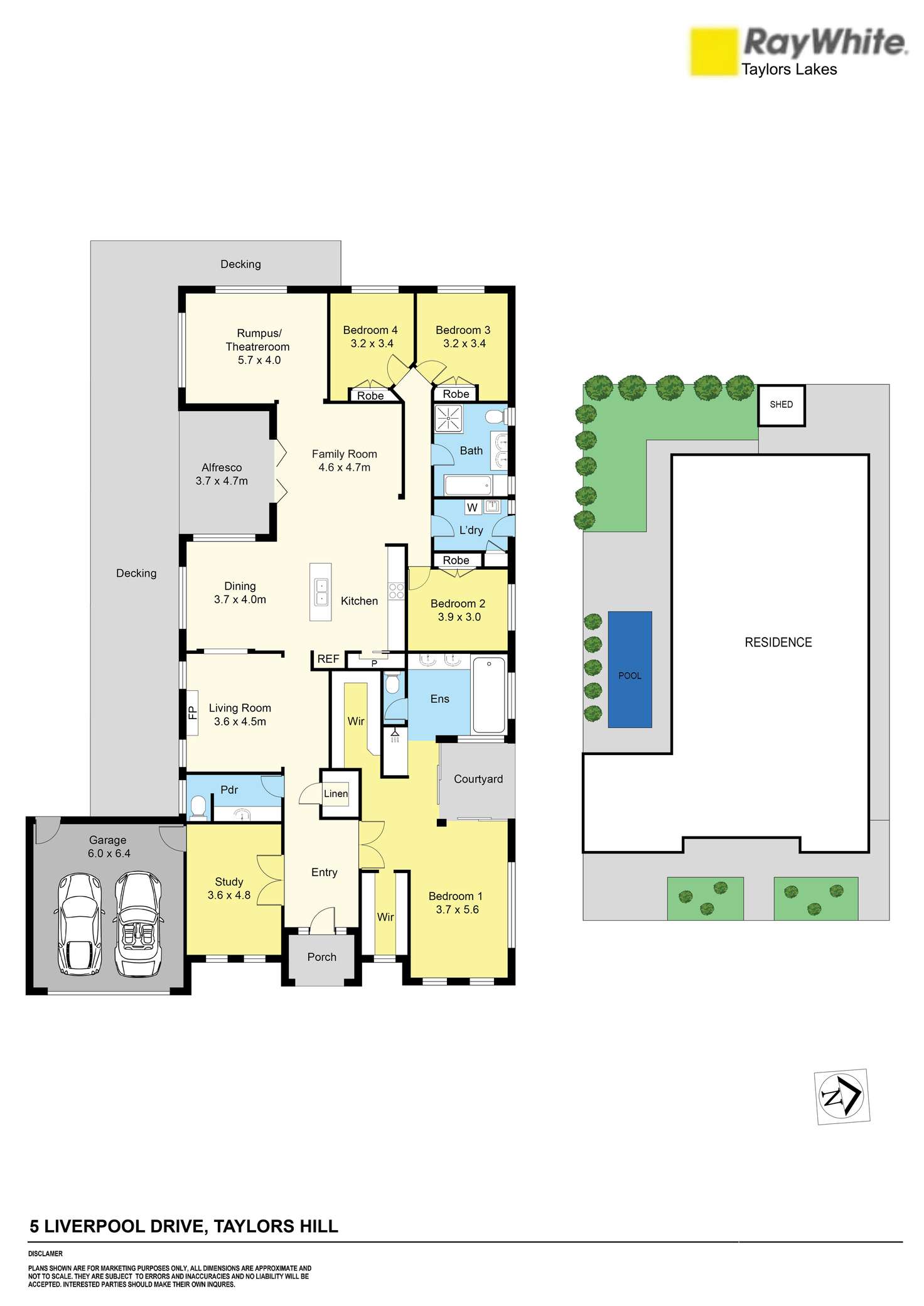 Floorplan of Homely house listing, 5 Liverpool Drive, Taylors Hill VIC 3037