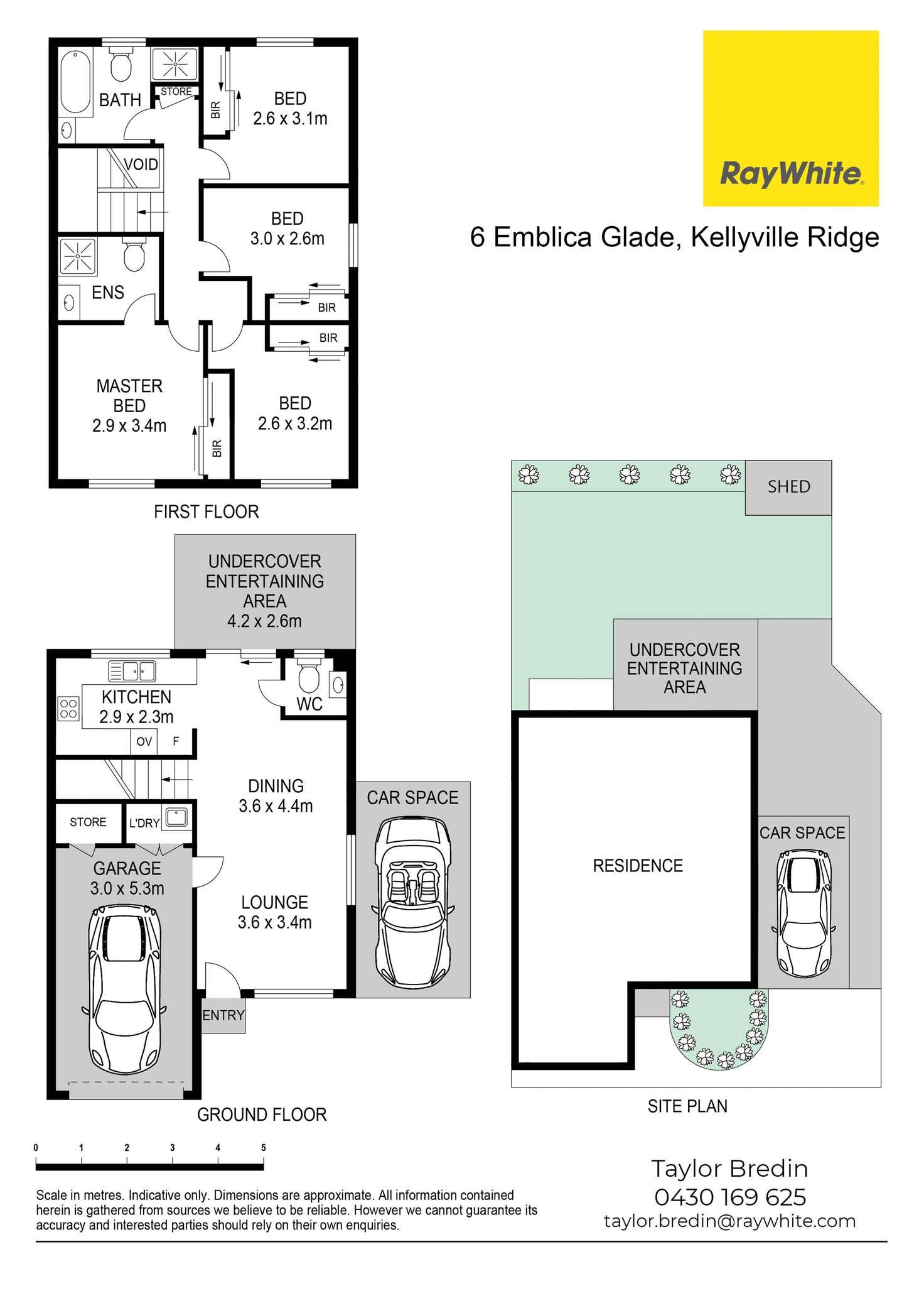 Floorplan of Homely house listing, 6 Emblica Glade, Kellyville Ridge NSW 2155
