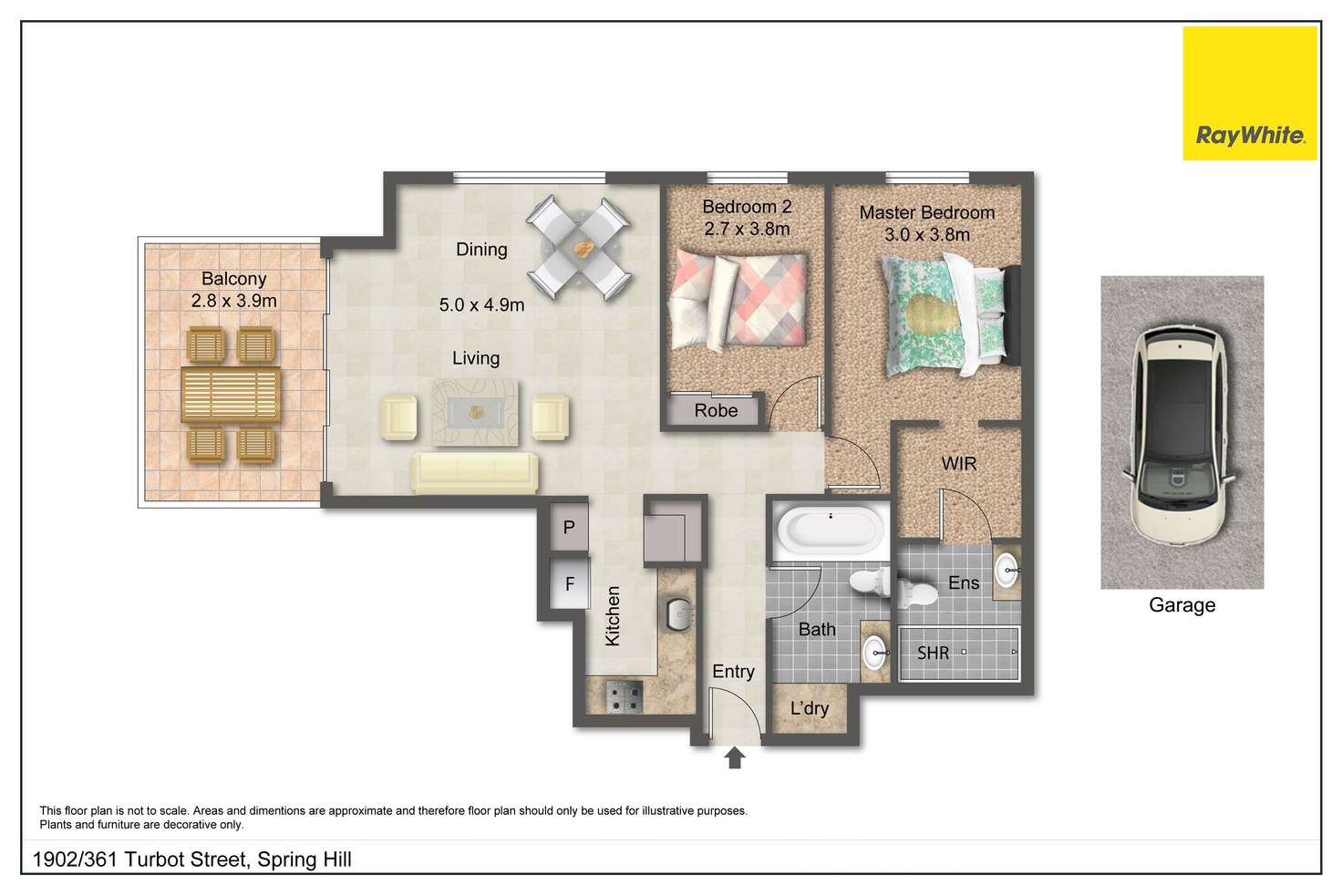 Floorplan of Homely apartment listing, 1902/361 Turbot Street, Spring Hill QLD 4000