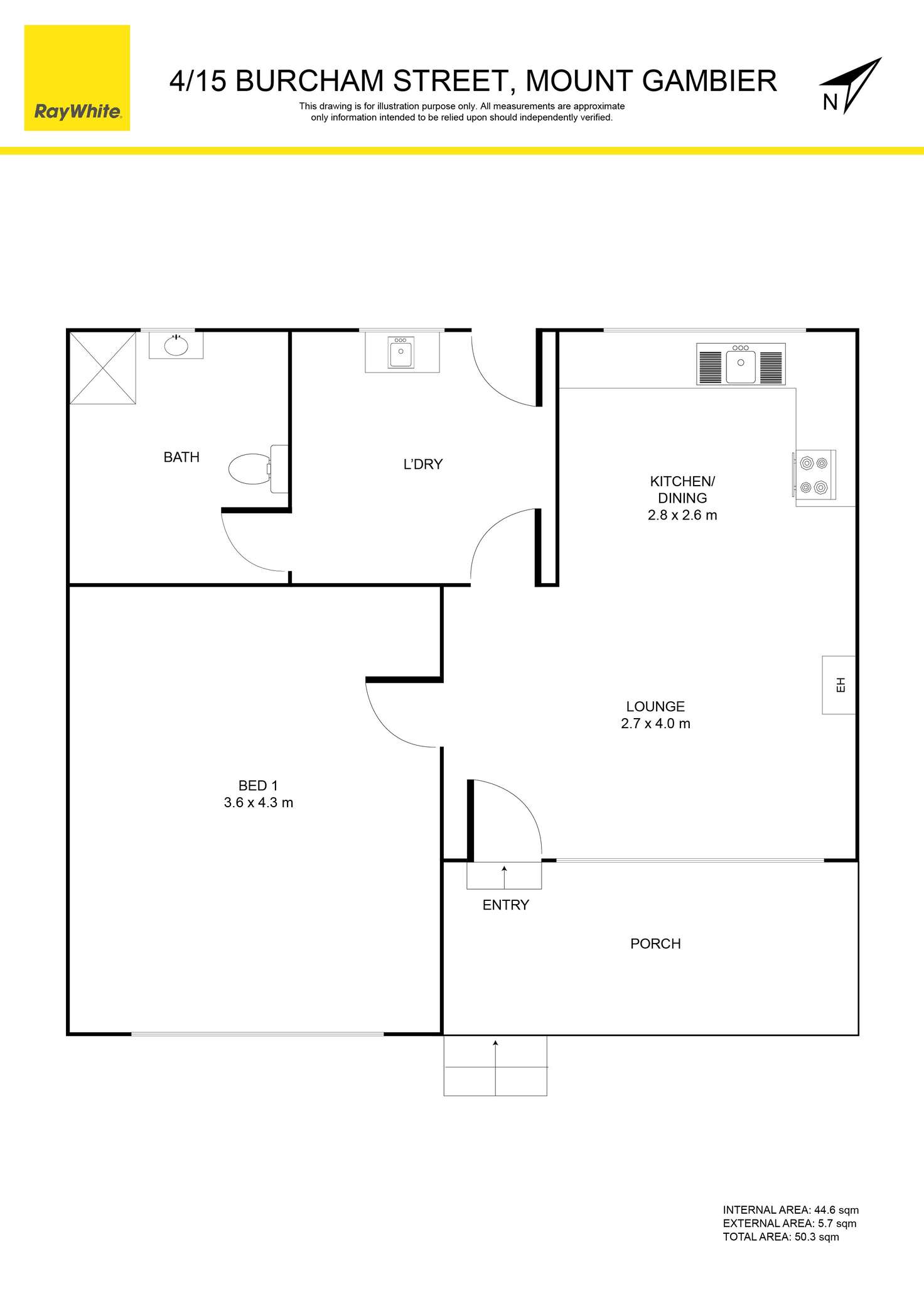 Floorplan of Homely house listing, 4/15 Burcham Street, Mount Gambier SA 5290