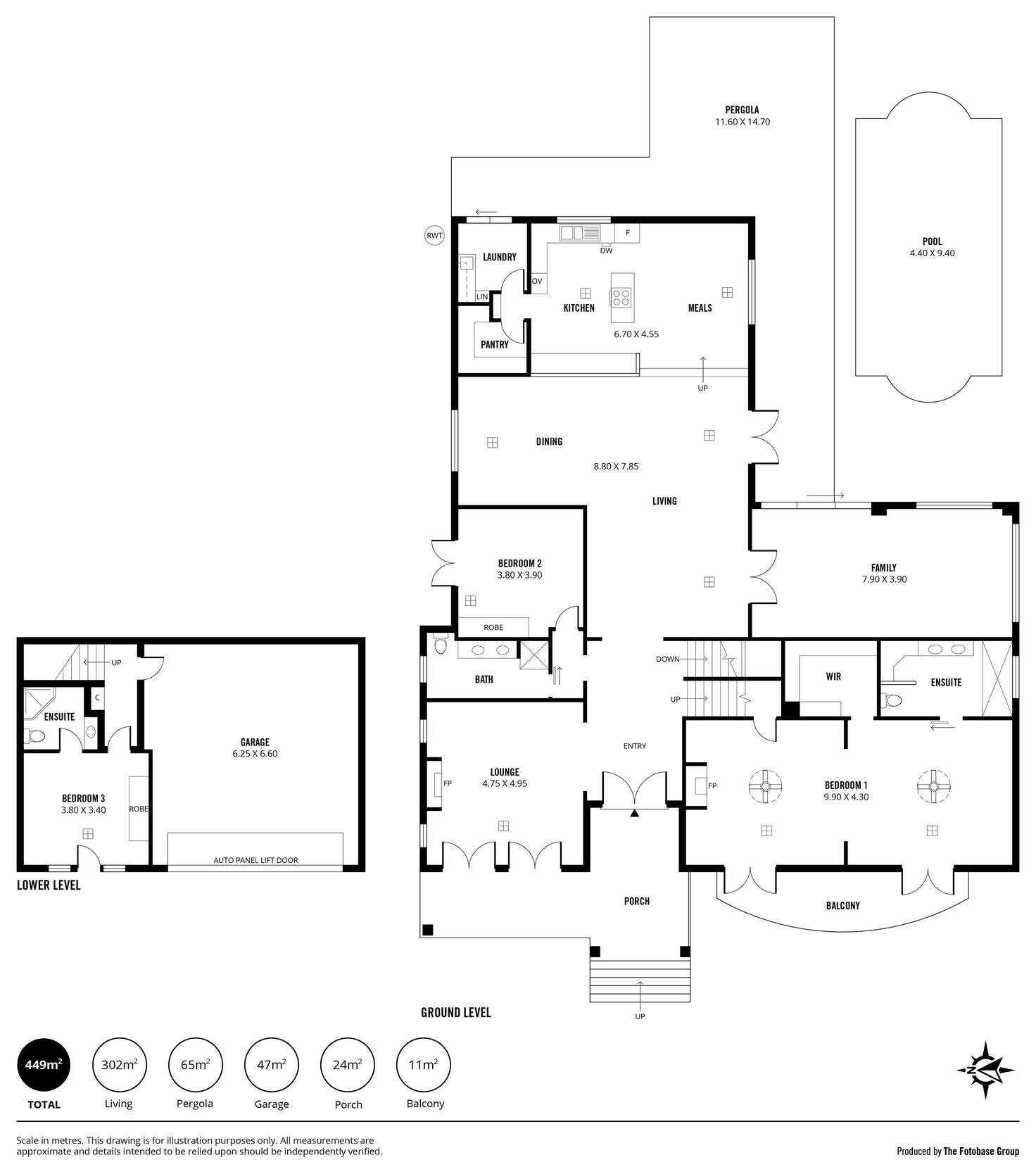 Floorplan of Homely house listing, 1 Ashcroft Court, Hallett Cove SA 5158