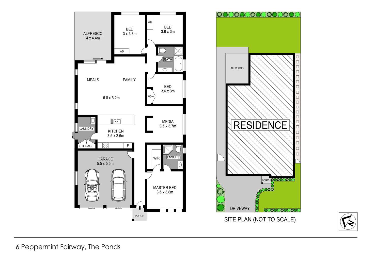 Floorplan of Homely house listing, 6 Peppermint Fairway, The Ponds NSW 2769
