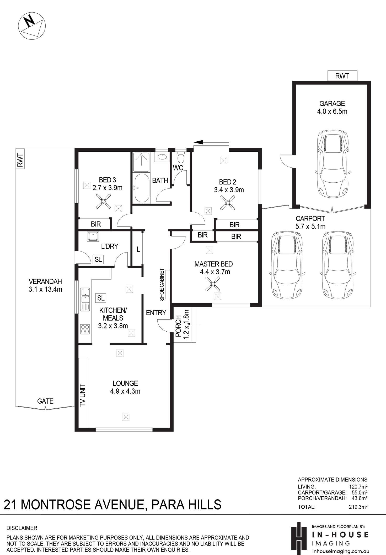 Floorplan of Homely house listing, 21 Montrose Avenue, Para Hills SA 5096
