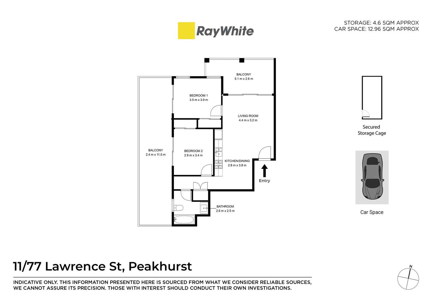 Floorplan of Homely apartment listing, 11/77-79 Lawrence Street, Peakhurst NSW 2210