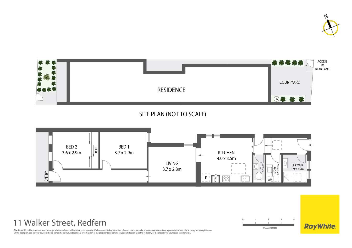 Floorplan of Homely house listing, 11 Walker Street, Redfern NSW 2016