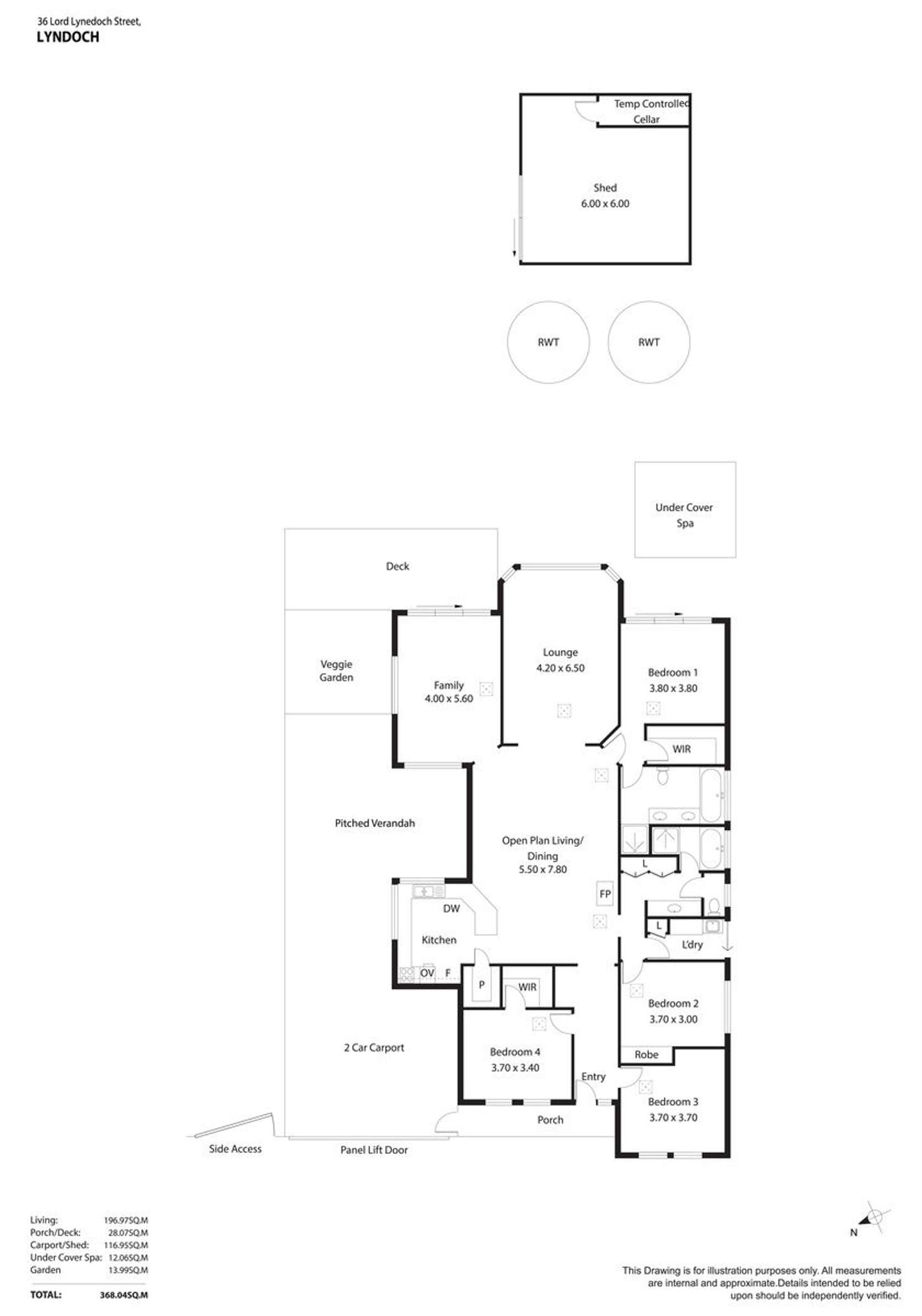 Floorplan of Homely house listing, 36 Lord Lynedoch Street, Lyndoch SA 5351