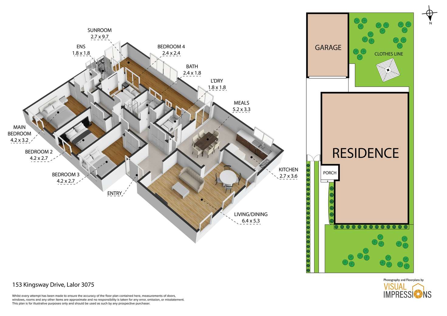 Floorplan of Homely house listing, 153 Kingsway Drive, Lalor VIC 3075