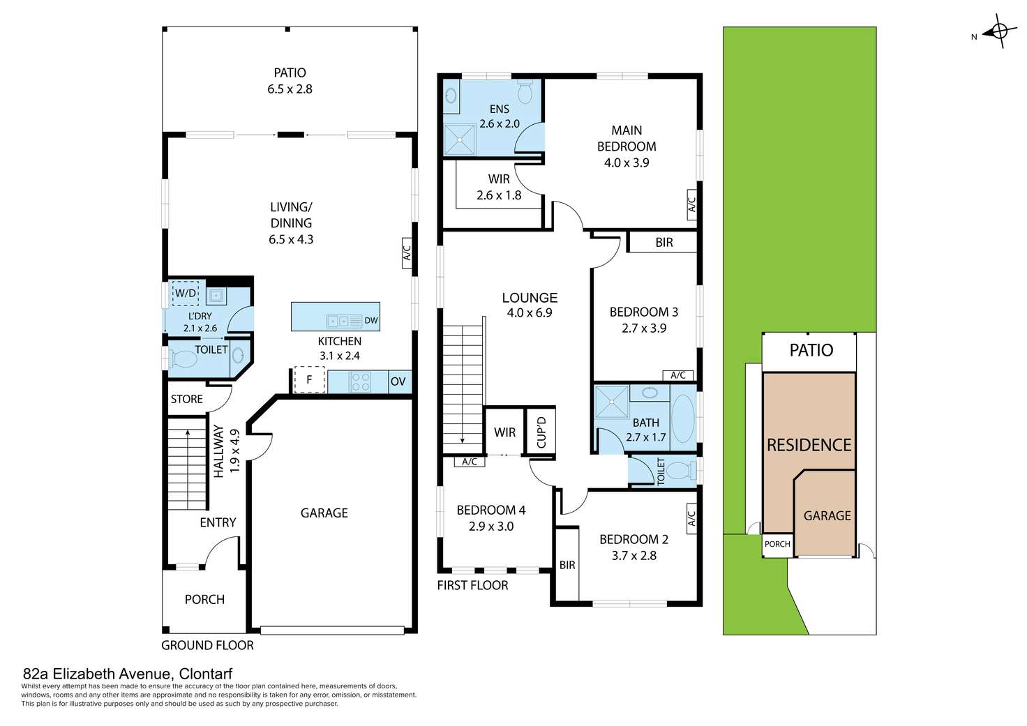 Floorplan of Homely house listing, 82a Elizabeth Avenue, Clontarf QLD 4019