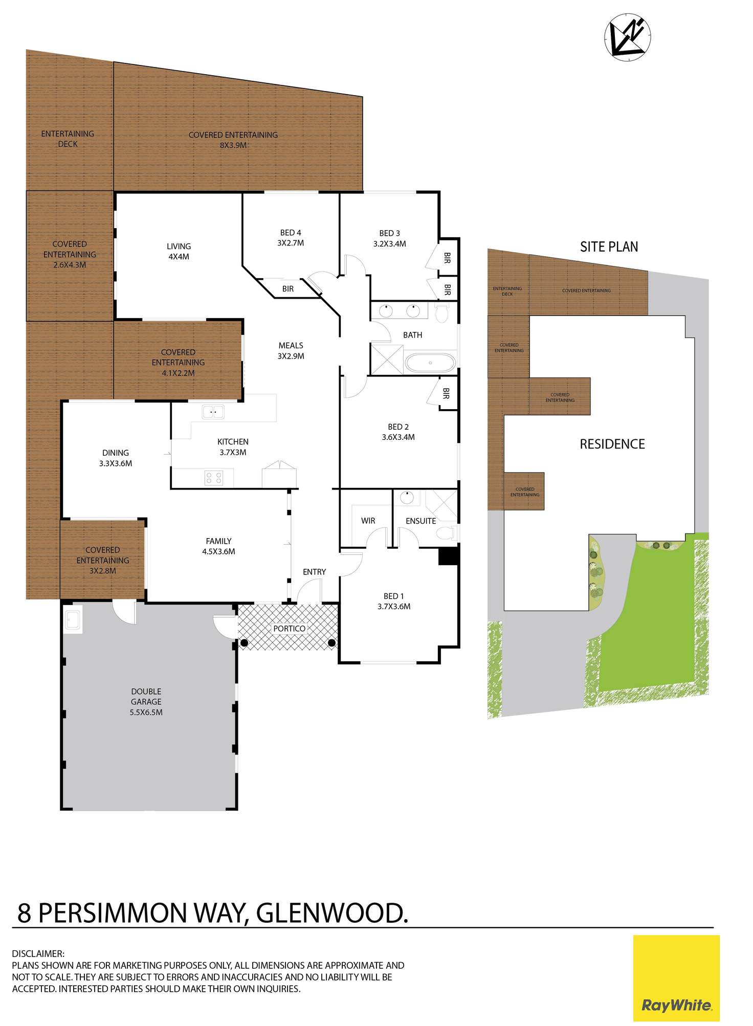 Floorplan of Homely house listing, 8 Persimmon Way, Glenwood NSW 2768
