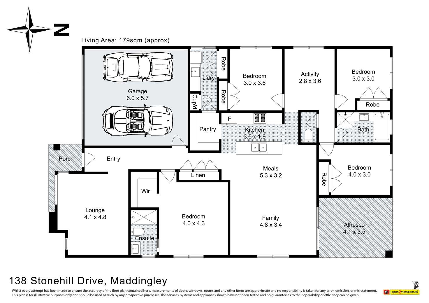 Floorplan of Homely house listing, 138 Stonehill Drive, Maddingley VIC 3340