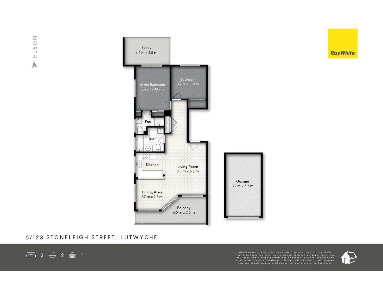Floorplan of Homely unit listing, 5/123 Stoneleigh Street, Lutwyche QLD 4030