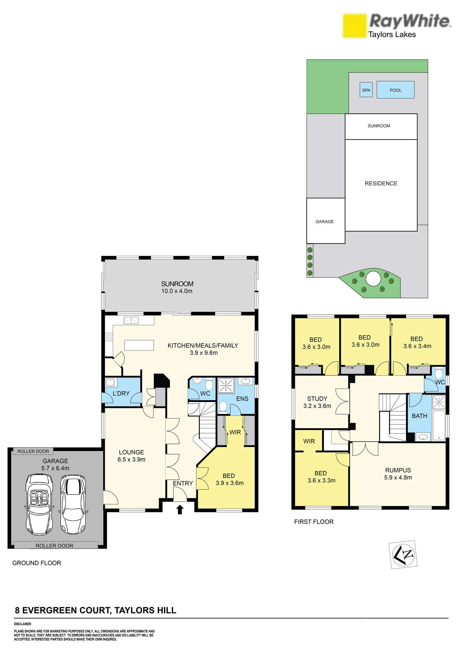 Floorplan of Homely house listing, 8 Evergreen Court, Taylors Hill VIC 3037