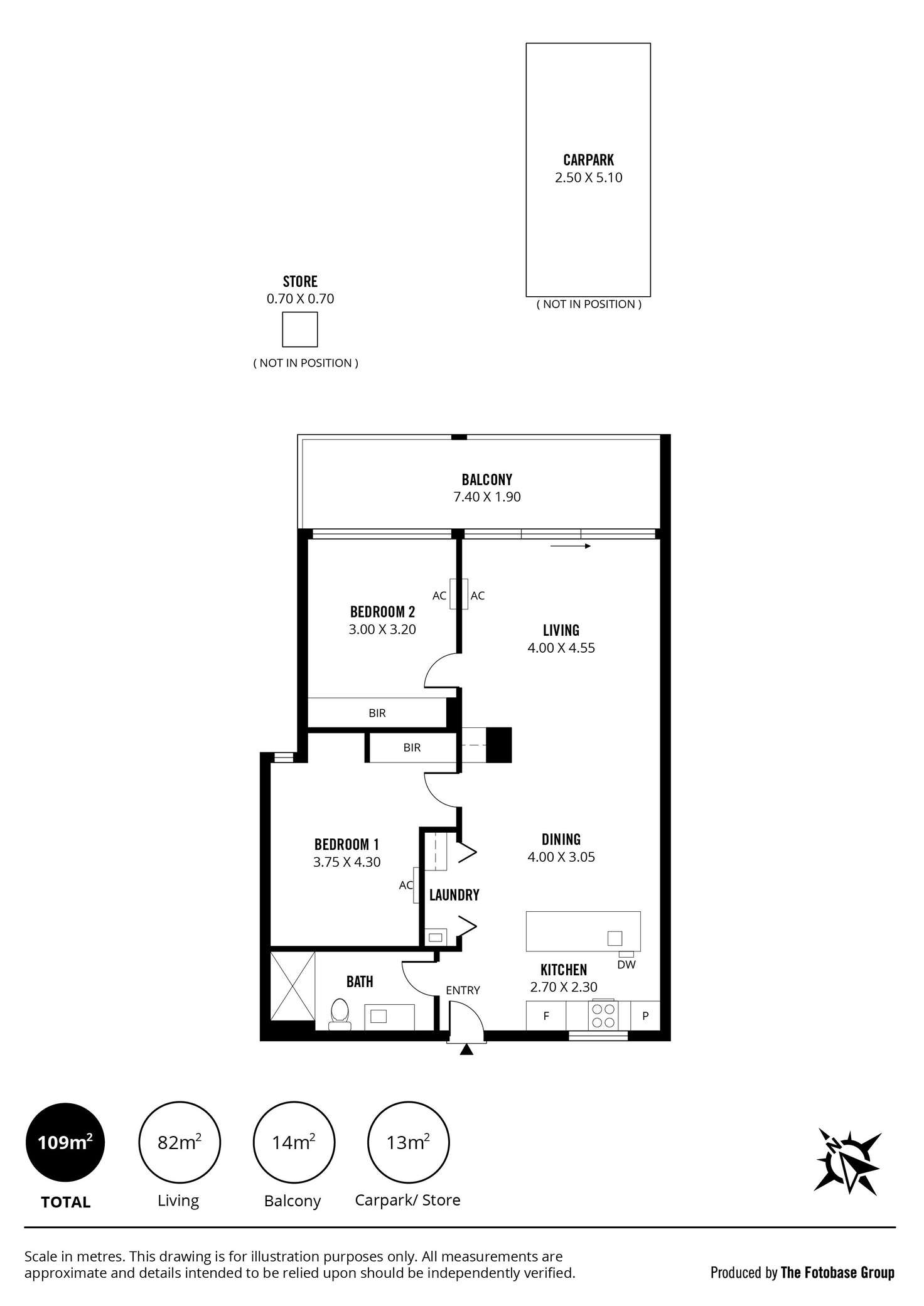 Floorplan of Homely apartment listing, 303/46 Sixth Street, Bowden SA 5007
