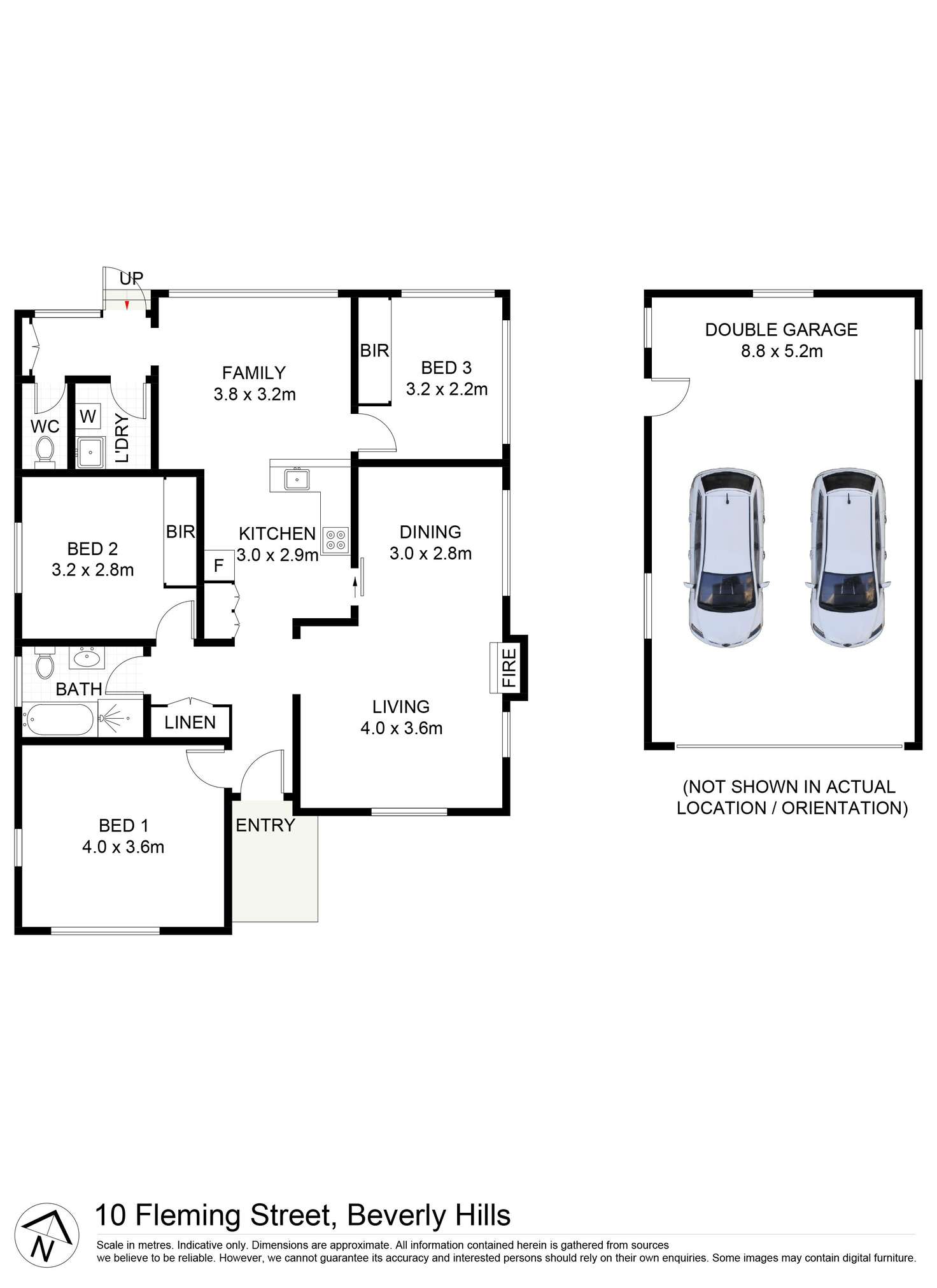Floorplan of Homely house listing, 10 Fleming Street, Beverly Hills NSW 2209