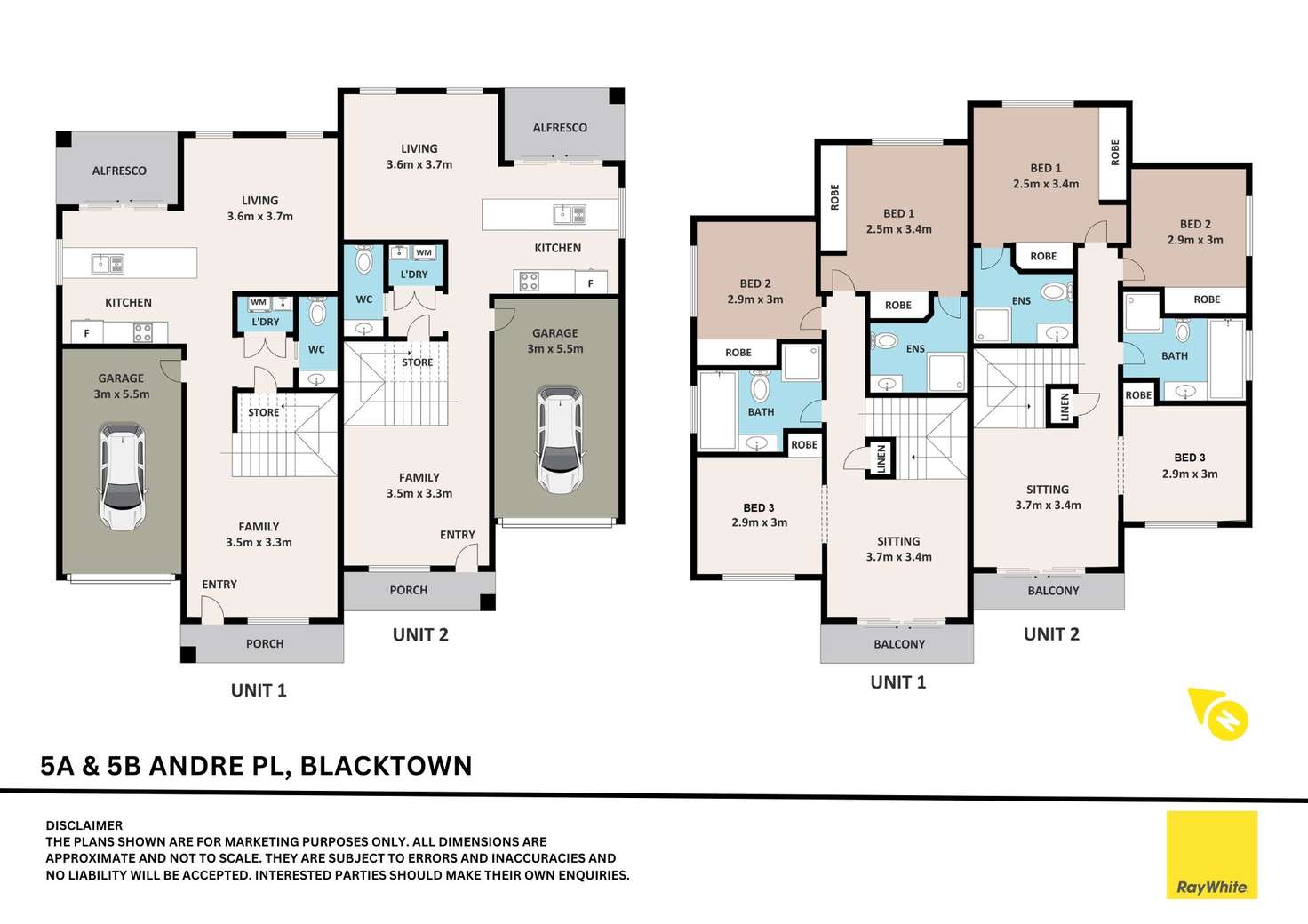 Floorplan of Homely house listing, 5A-5B Andre Place, Blacktown NSW 2148