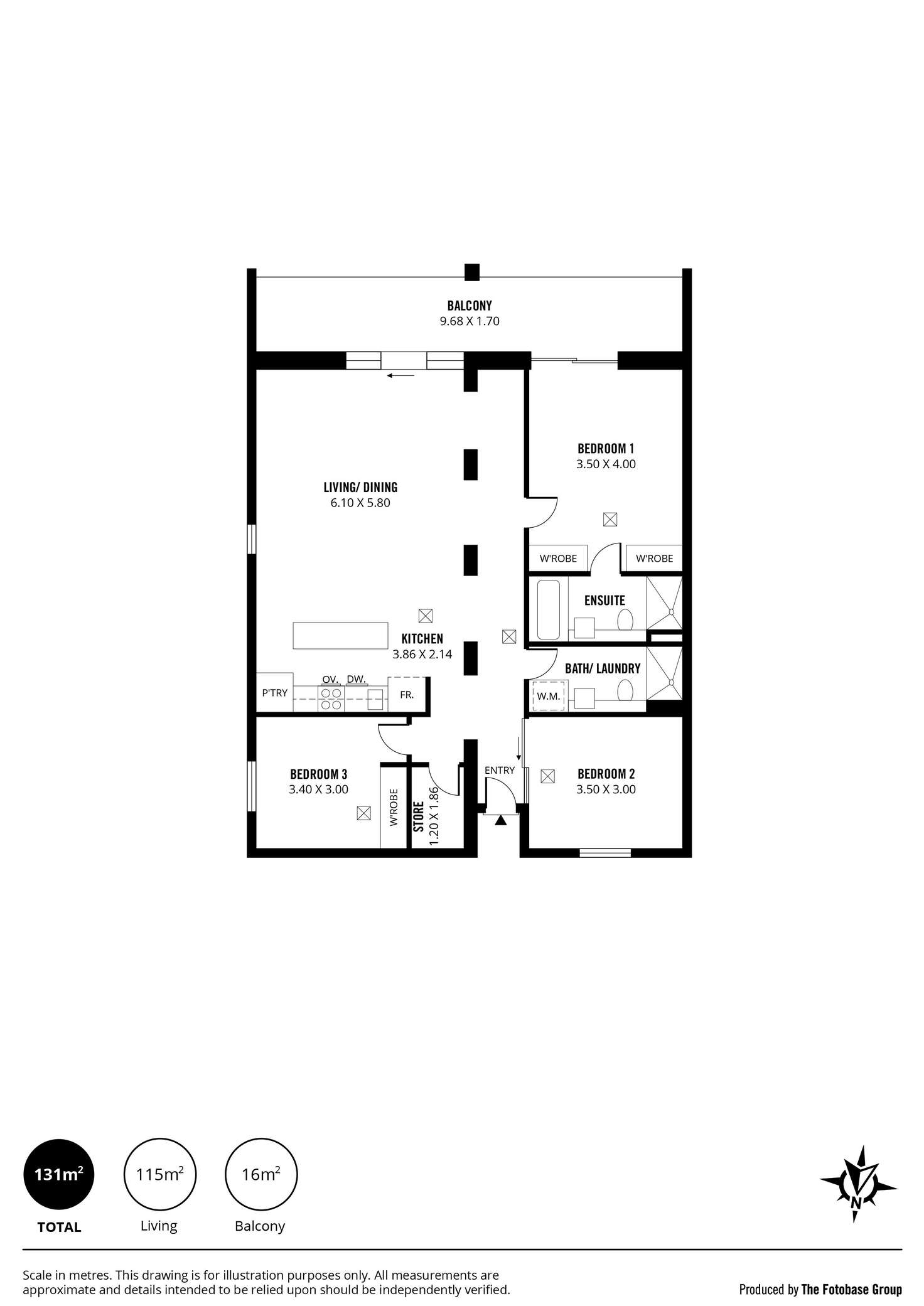 Floorplan of Homely apartment listing, 33/31 Halifax Street, Adelaide SA 5000
