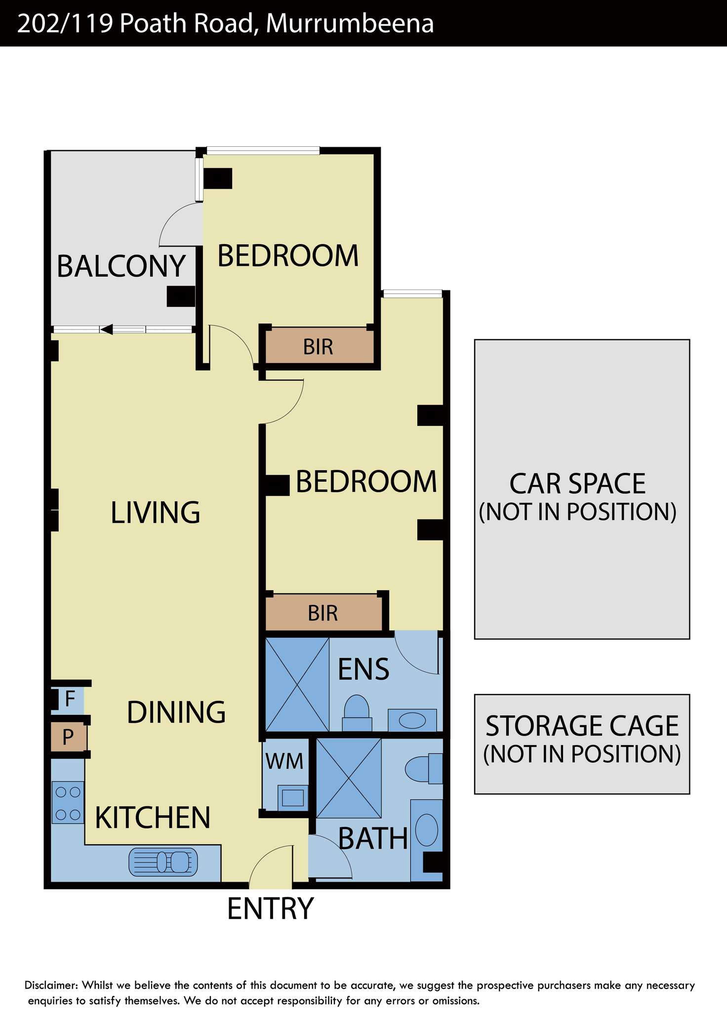 Floorplan of Homely apartment listing, 202/119 Poath Road, Murrumbeena VIC 3163