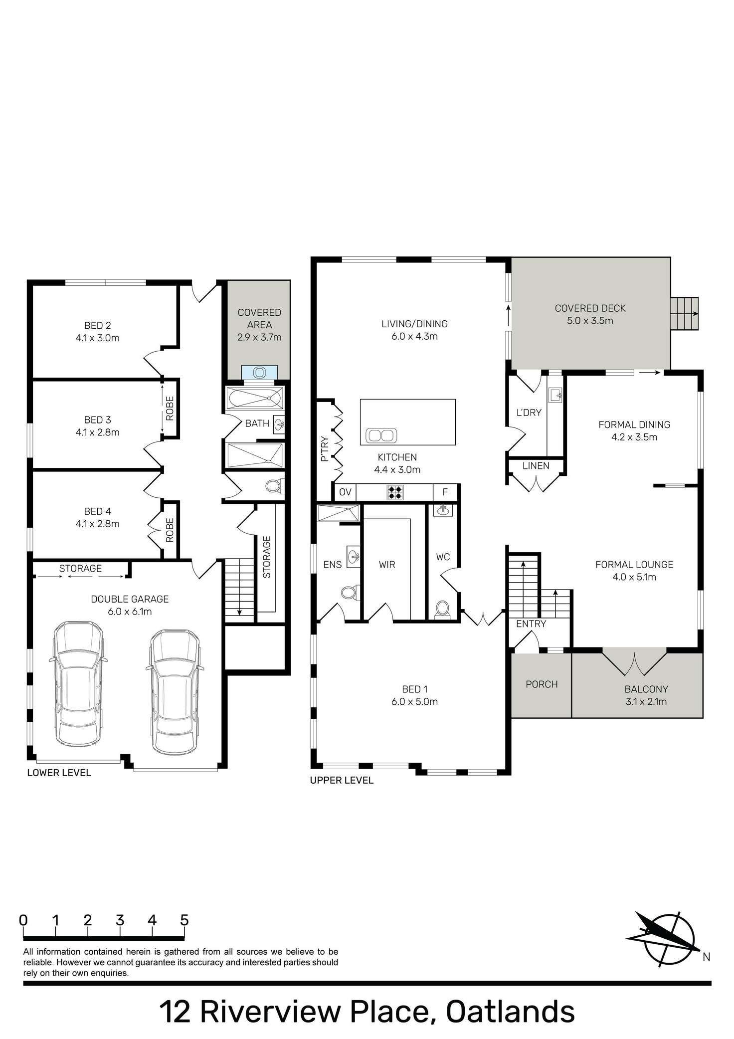 Floorplan of Homely house listing, 12 Riverview Place, Oatlands NSW 2117