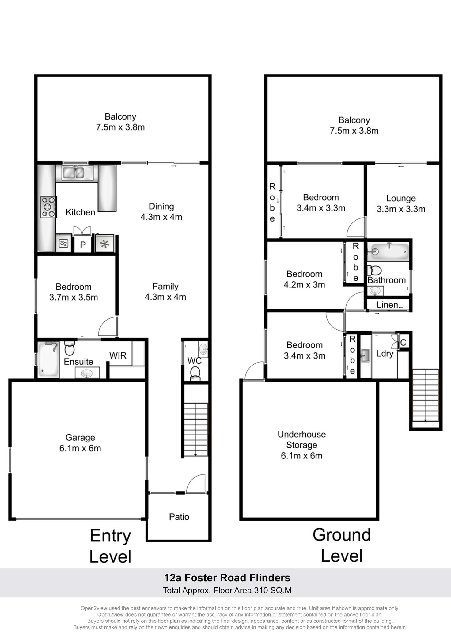 Floorplan of Homely house listing, 12A Foster Road, Flinders NSW 2529
