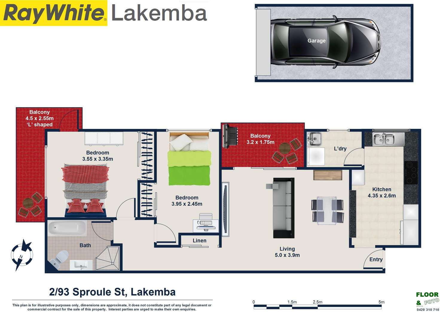 Floorplan of Homely unit listing, 2/93 Sproule Street, Lakemba NSW 2195