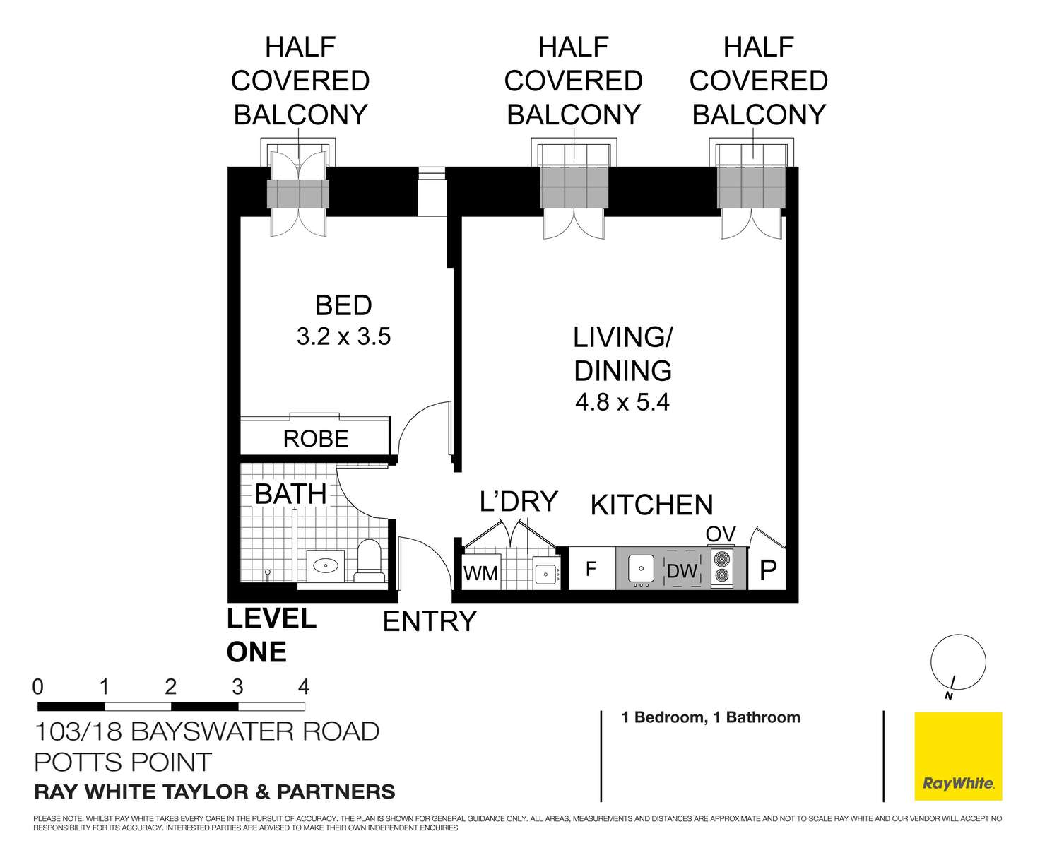 Floorplan of Homely apartment listing, 103/18 Bayswater Road, Potts Point NSW 2011