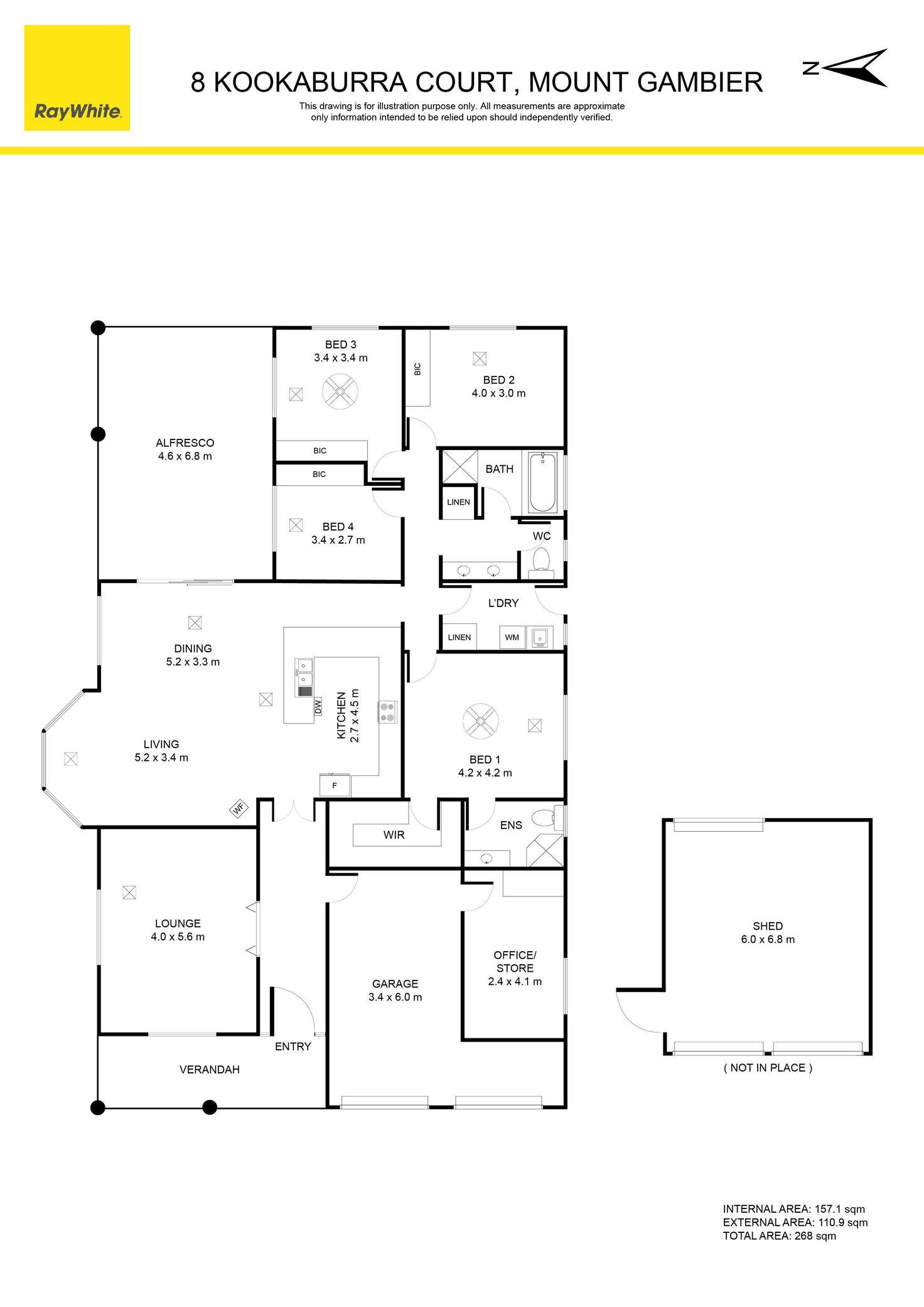 Floorplan of Homely house listing, 8 Kookaburra Court, Mount Gambier SA 5290