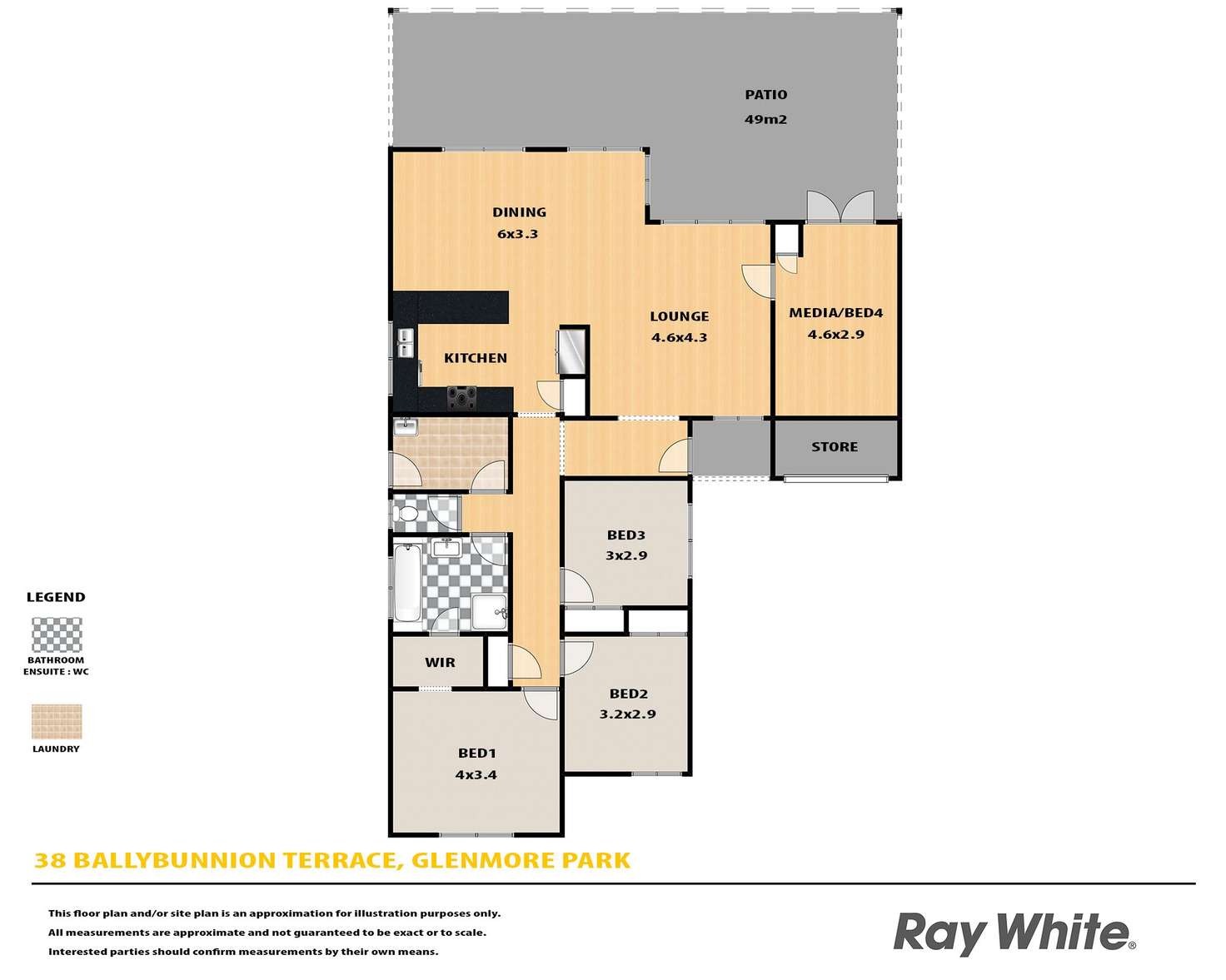 Floorplan of Homely house listing, 38 Ballybunnion Terrace, Glenmore Park NSW 2745