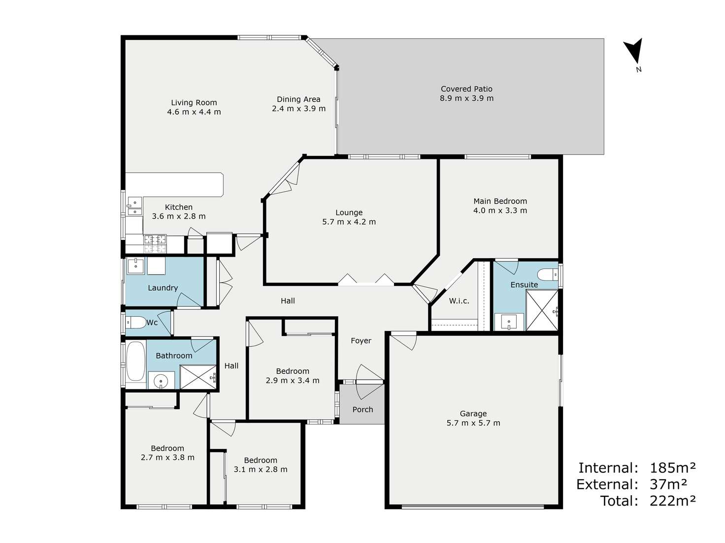 Floorplan of Homely house listing, 22 Vedders Drive, Heritage Park QLD 4118