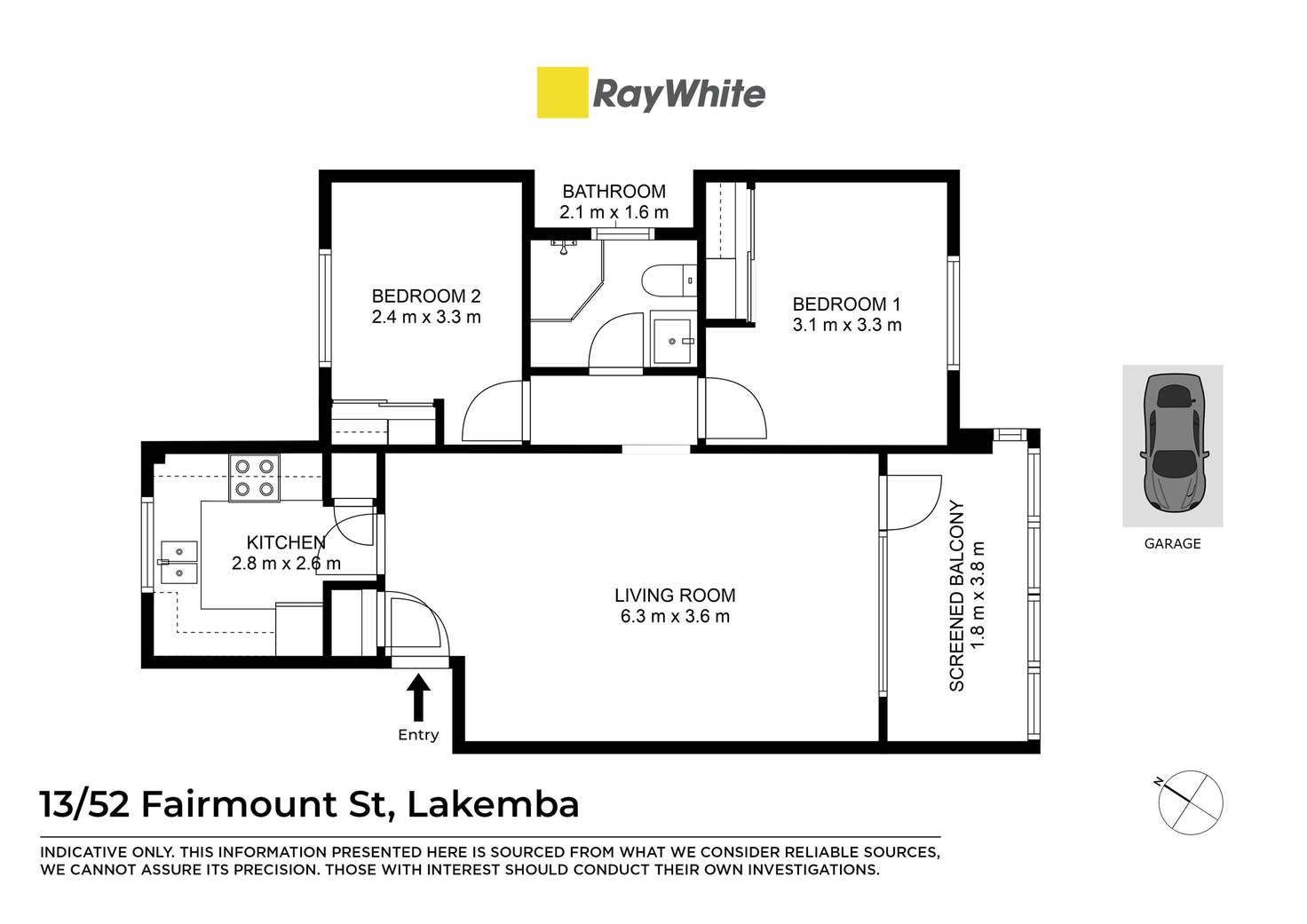 Floorplan of Homely unit listing, 13/52 Fairmount Street, Lakemba NSW 2195