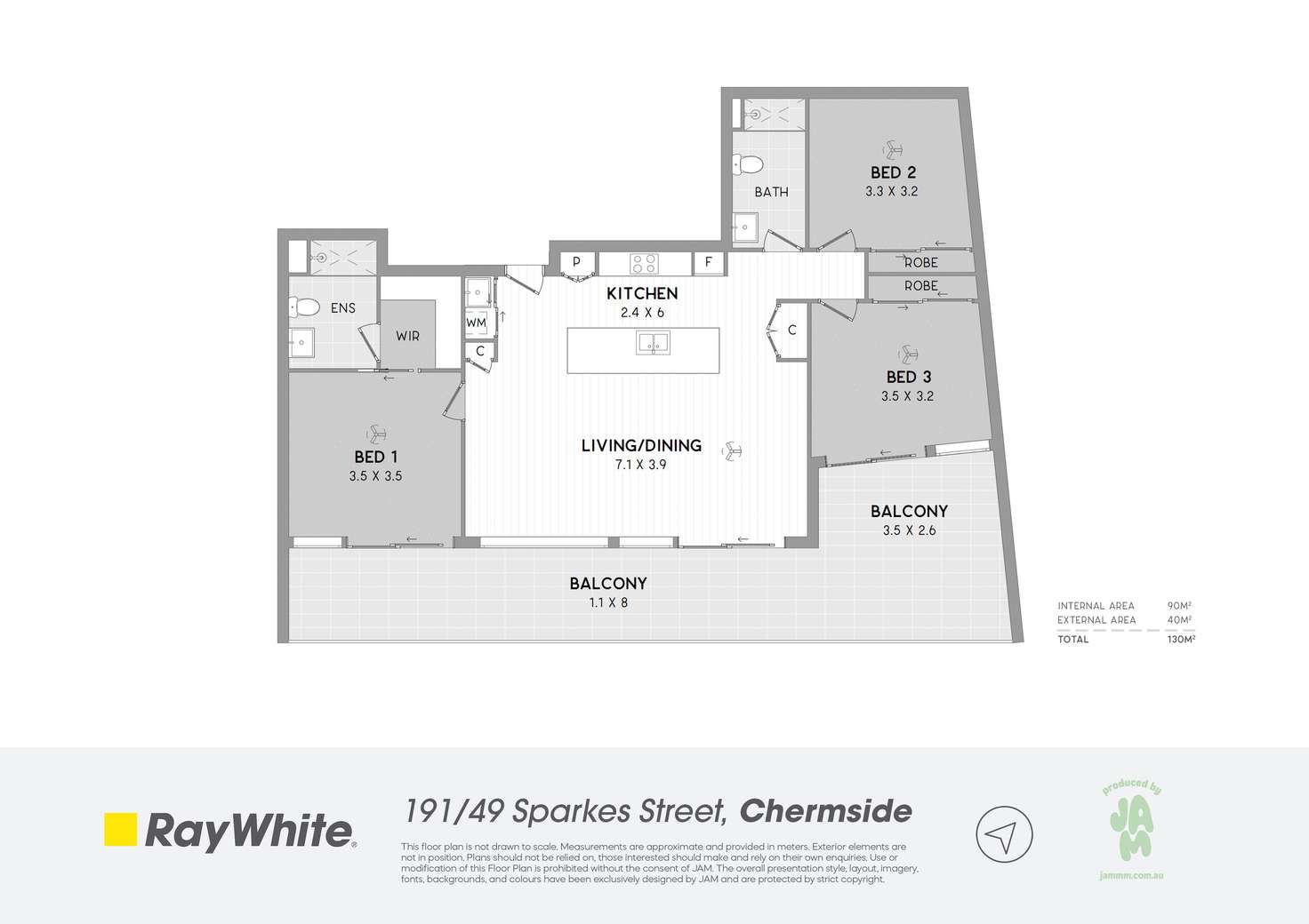Floorplan of Homely apartment listing, 191/49 Sparkes Street, Chermside QLD 4032