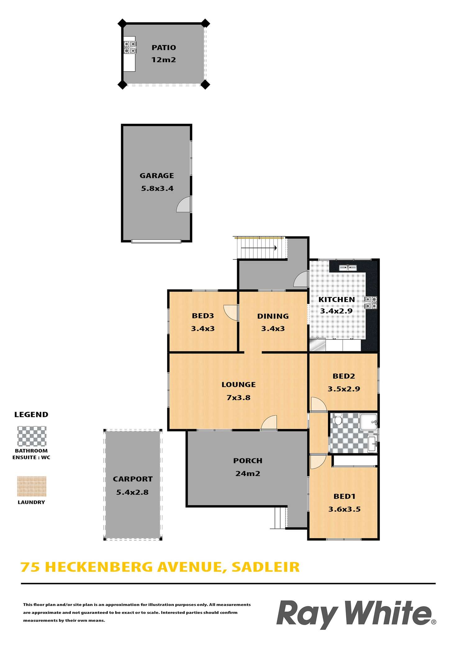 Floorplan of Homely house listing, 75 Heckenberg Avenue, Sadleir NSW 2168