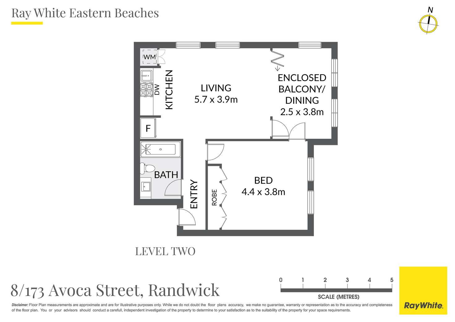 Floorplan of Homely apartment listing, 8/173 Avoca Street, Randwick NSW 2031