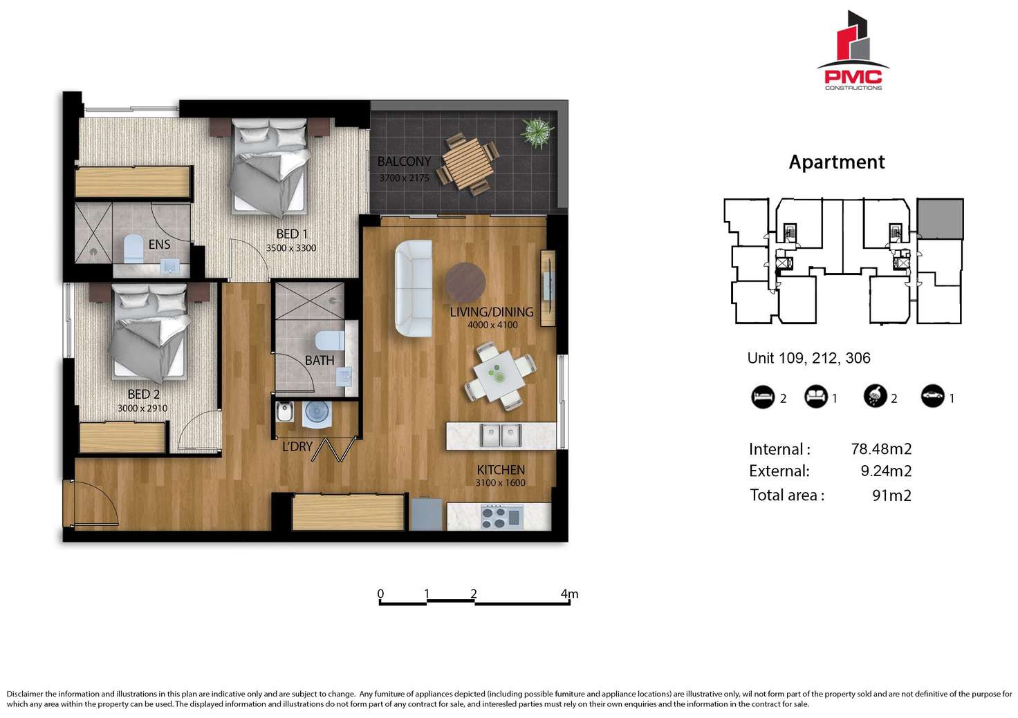 Floorplan of Homely apartment listing, 301/30 Donald Street, Carlingford NSW 2118
