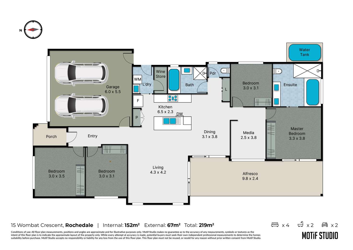 Floorplan of Homely house listing, 15 Wombat Crescent, Rochedale QLD 4123