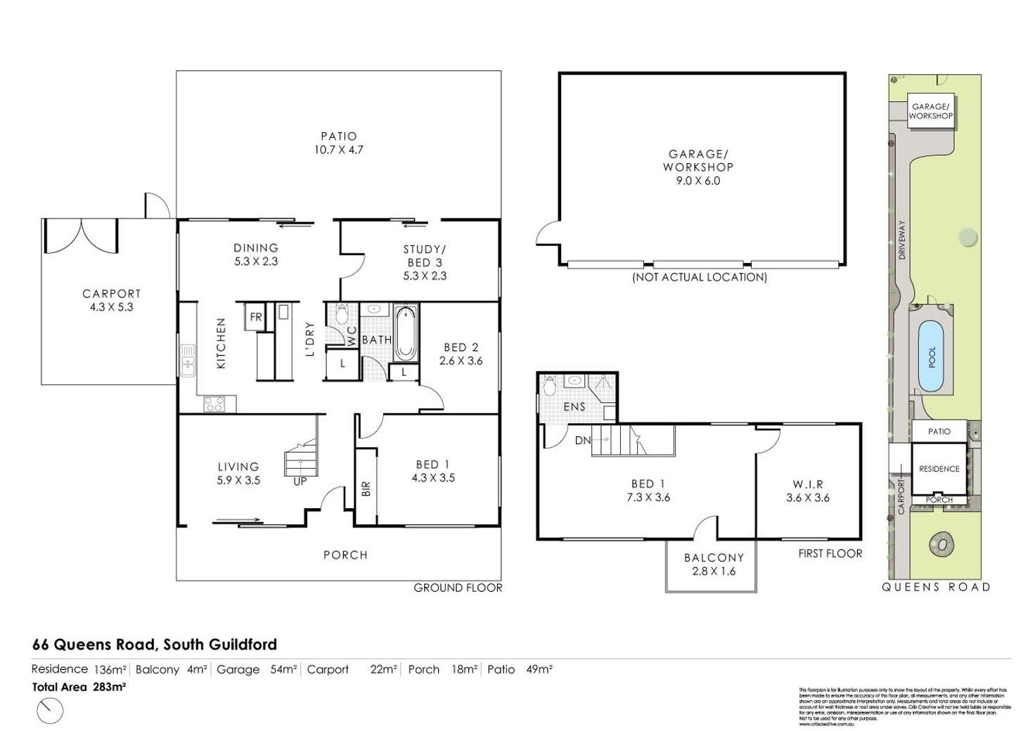 Floorplan of Homely house listing, 66 Queens Road, South Guildford WA 6055