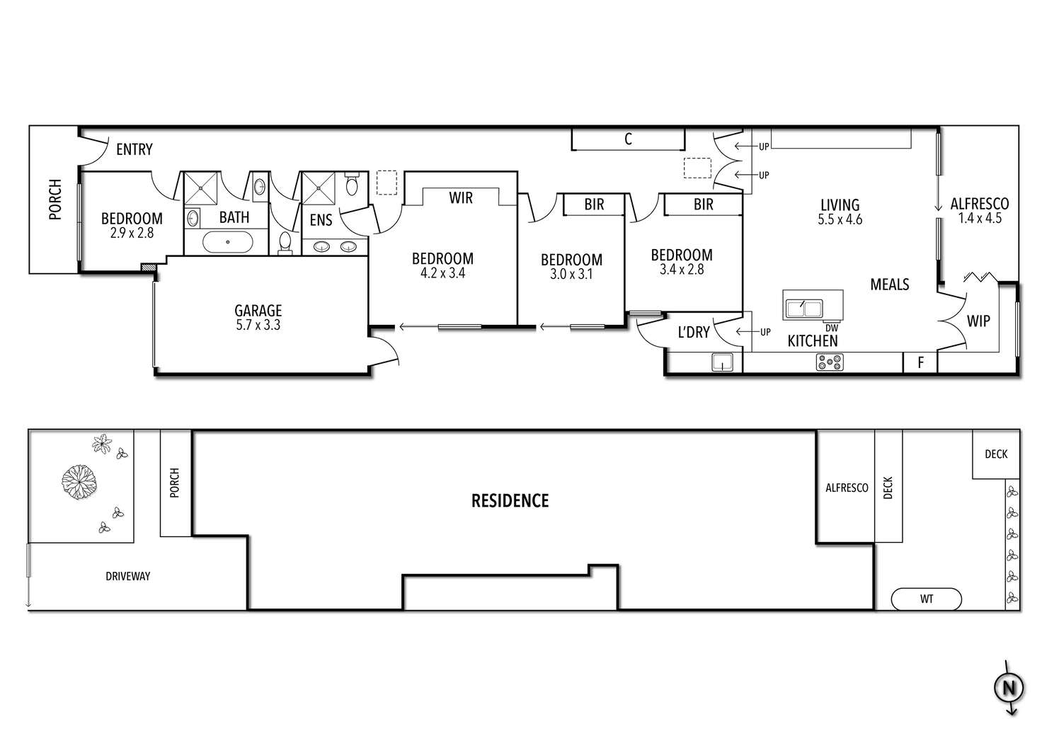 Floorplan of Homely townhouse listing, 47A Angus Avenue, Altona North VIC 3025
