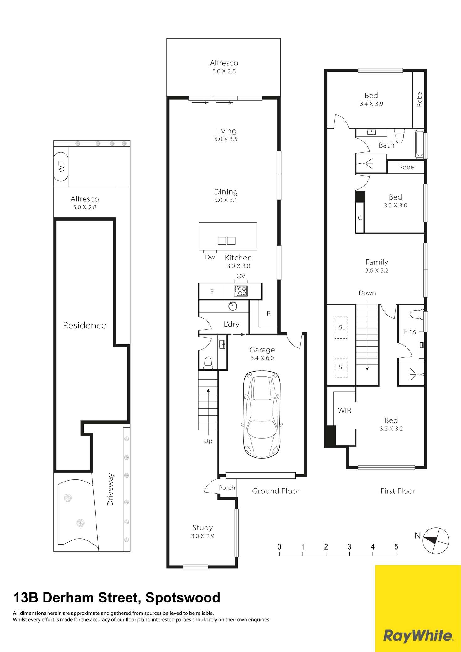 Floorplan of Homely house listing, 13B Derham Street, Spotswood VIC 3015