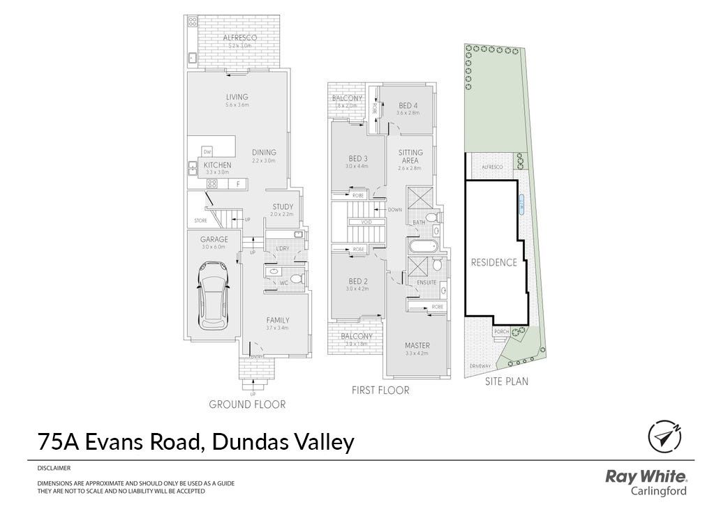 Floorplan of Homely semiDetached listing, 75A Evans Road, Dundas Valley NSW 2117
