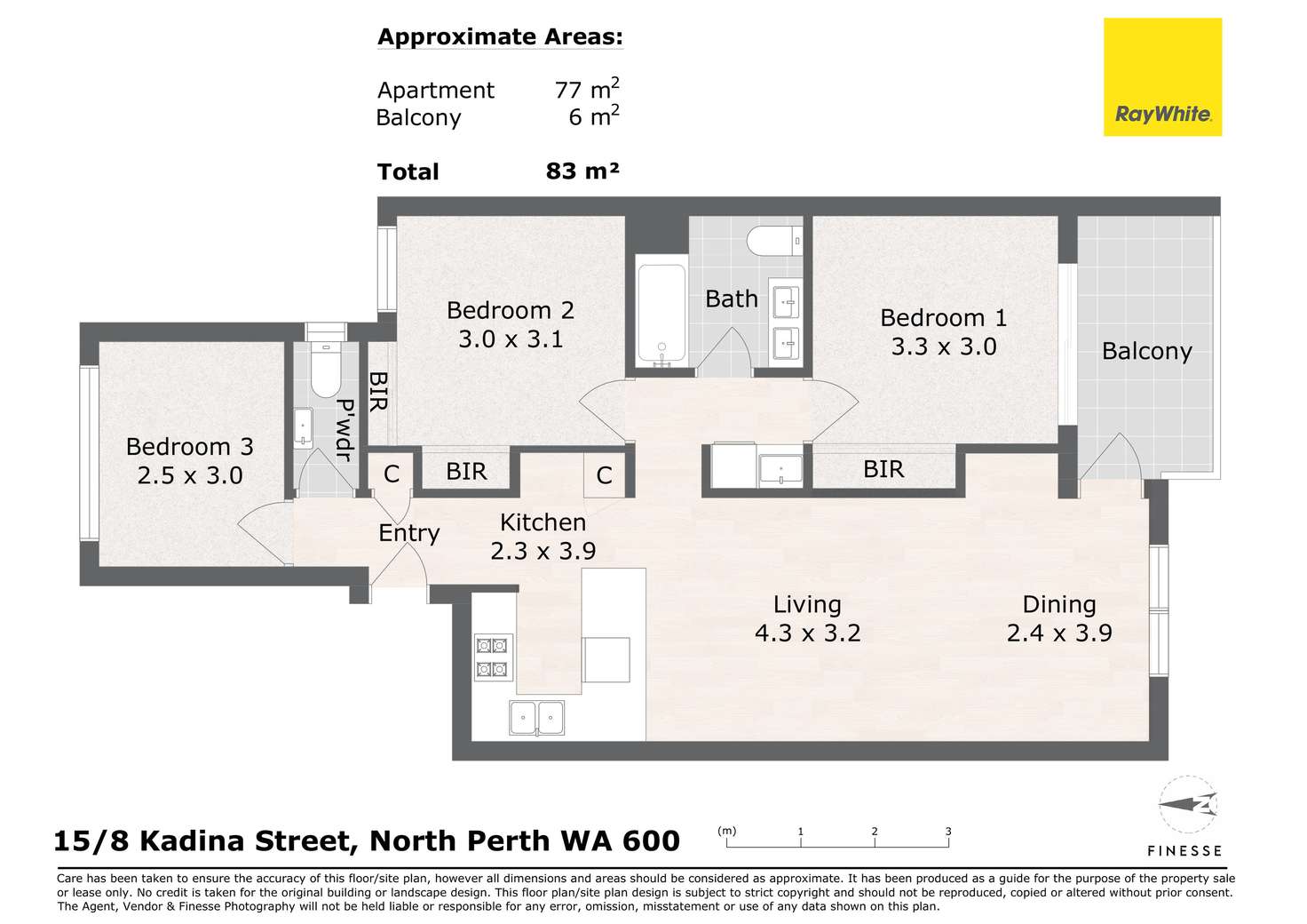 Floorplan of Homely apartment listing, 15/8 Kadina Street, North Perth WA 6006