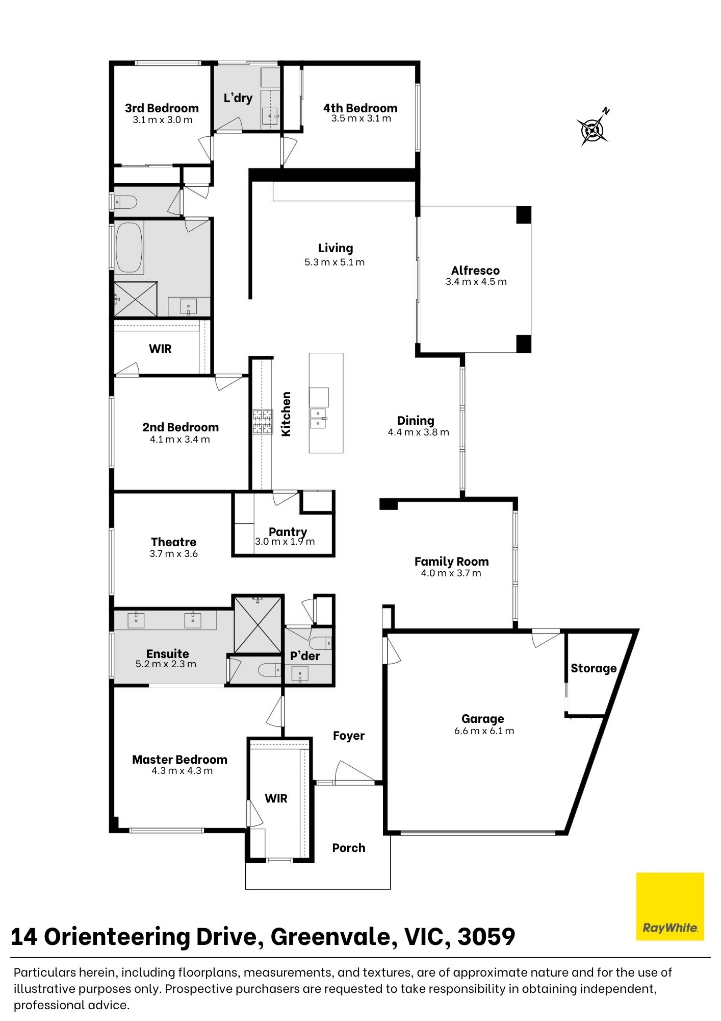 Floorplan of Homely house listing, 14 Orienteering Drive, Greenvale VIC 3059