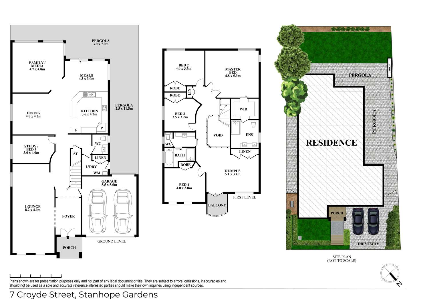 Floorplan of Homely house listing, 7 Croyde Street, Stanhope Gardens NSW 2768