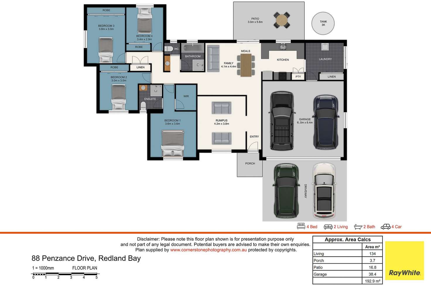 Floorplan of Homely house listing, 88 Penzance Drive Of, Redland Bay QLD 4165