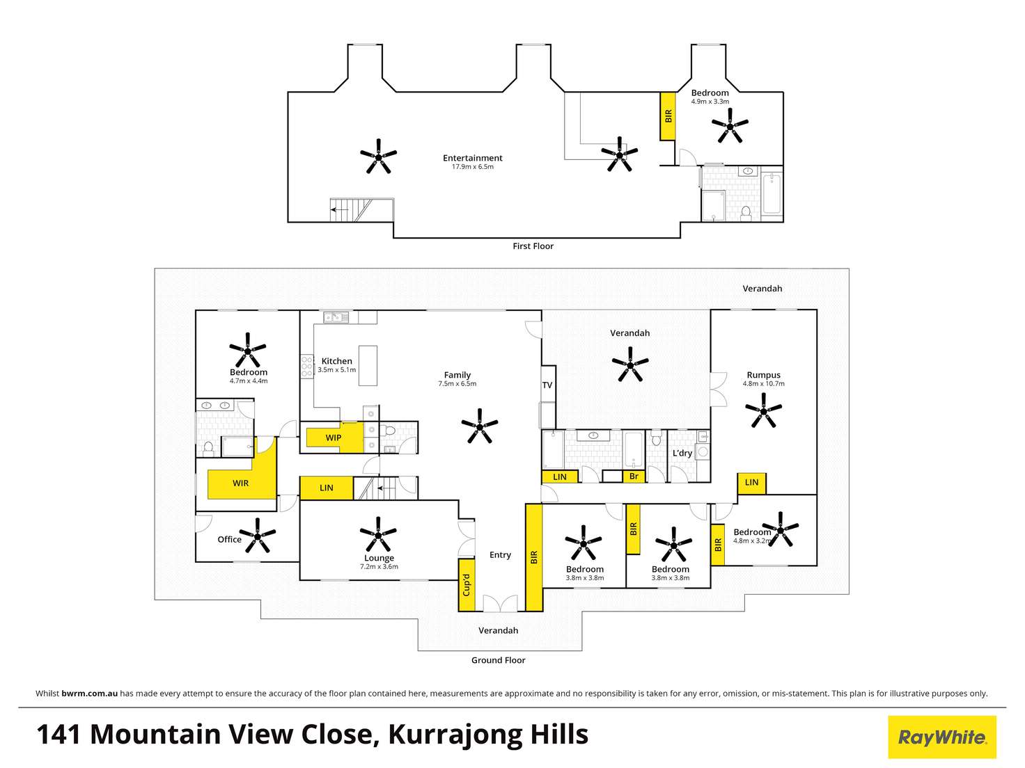 Floorplan of Homely acreageSemiRural listing, 141 Mountain View Close, Kurrajong Hills NSW 2758