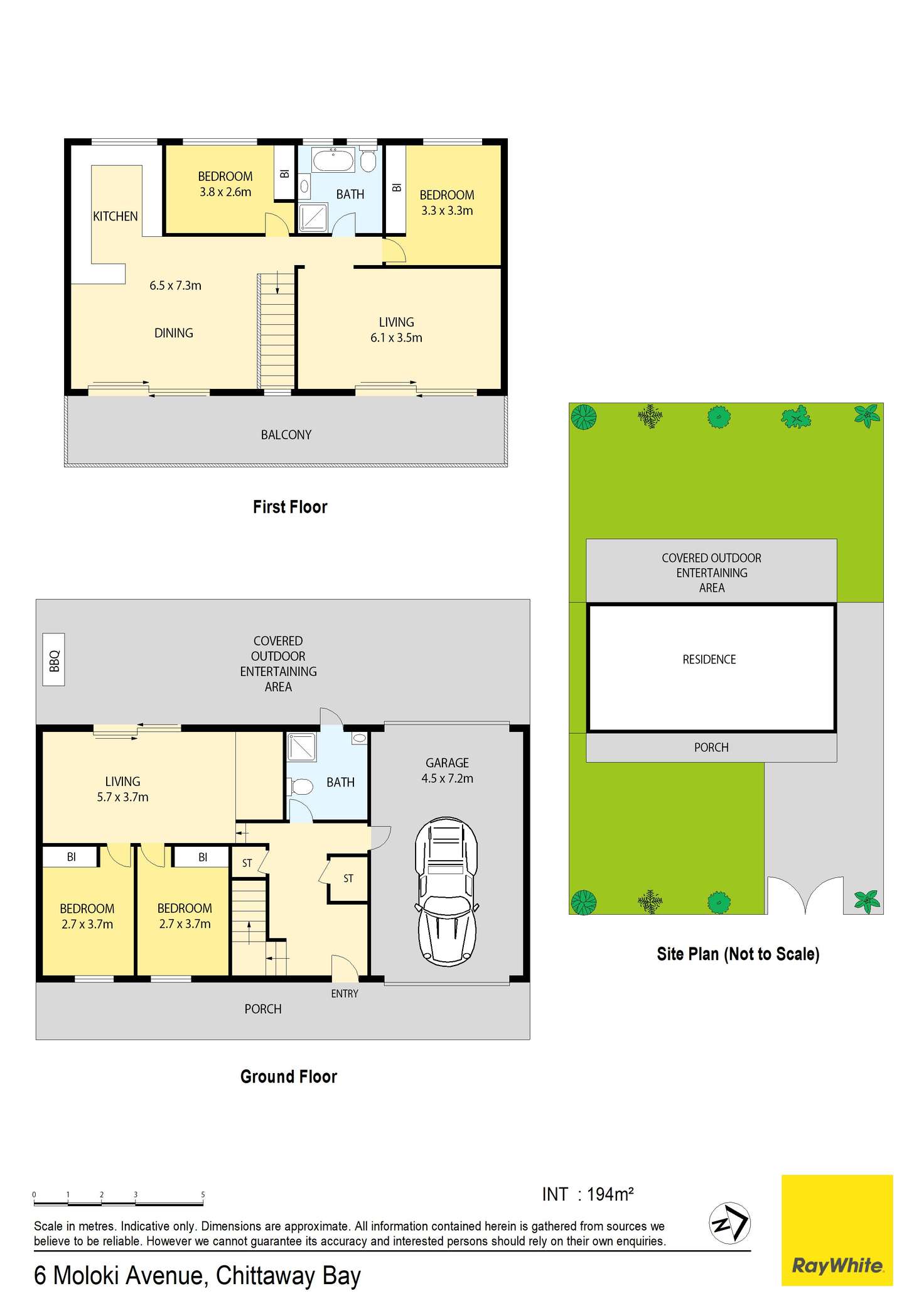 Floorplan of Homely house listing, 6 Moloki Avenue, Chittaway Bay NSW 2261
