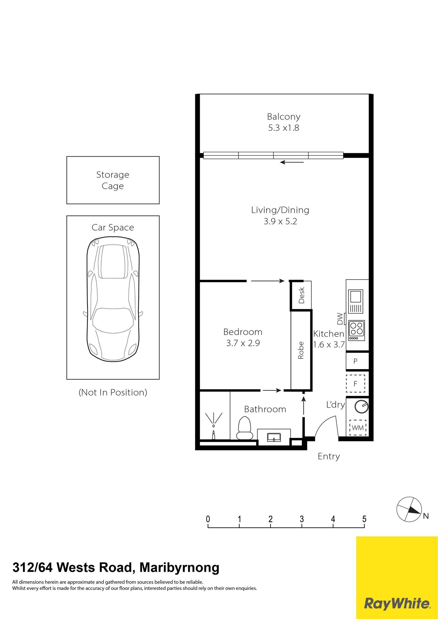 Floorplan of Homely apartment listing, 312/64 Wests Road, Maribyrnong VIC 3032