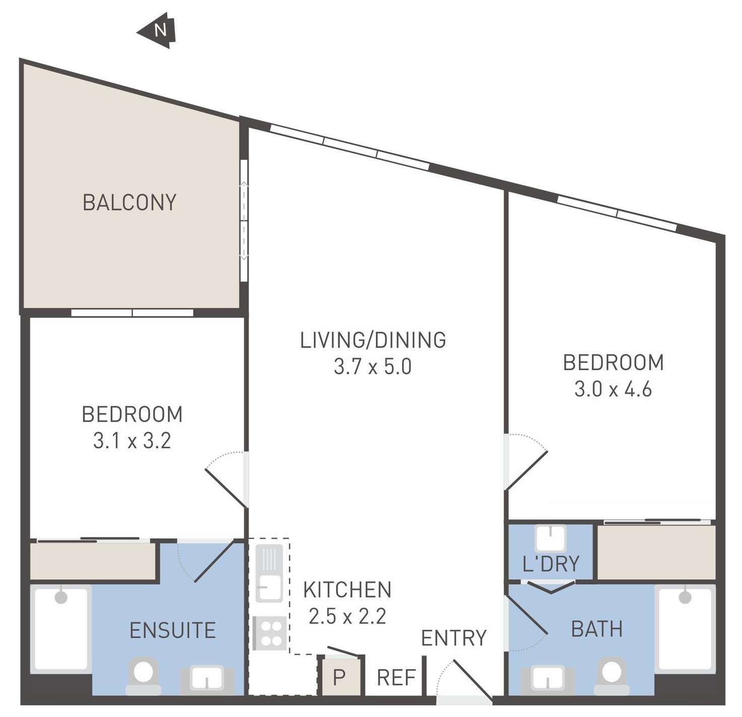 Floorplan of Homely apartment listing, 204/115 Overton Road, Williams Landing VIC 3027