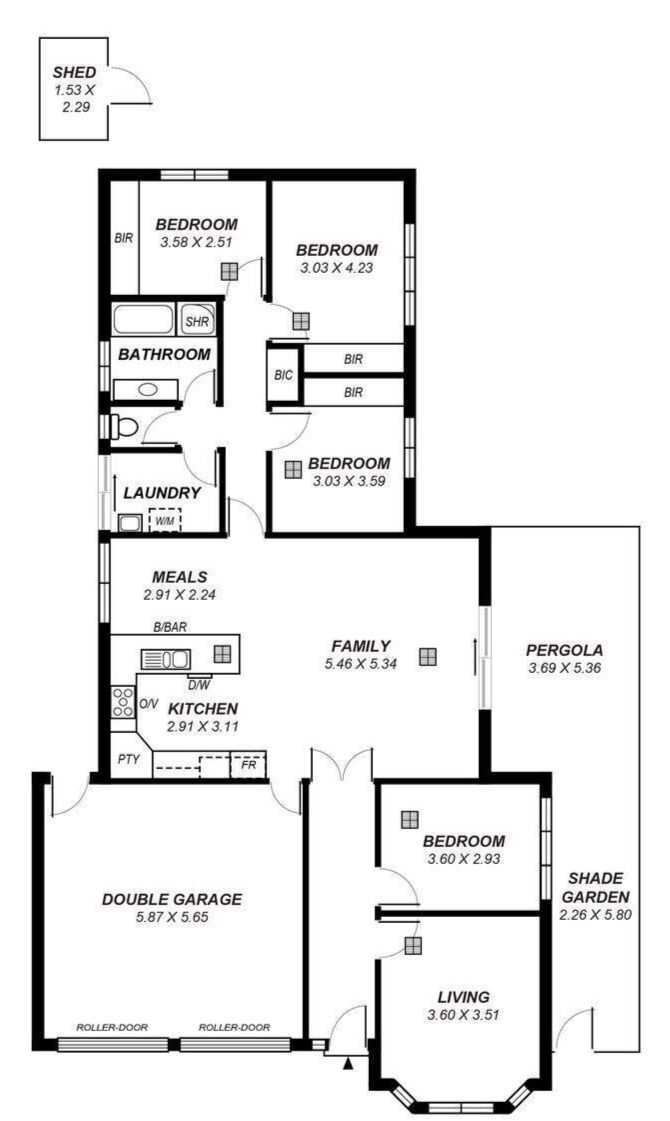 Floorplan of Homely house listing, 3 Darwin Court, Salisbury Heights SA 5109
